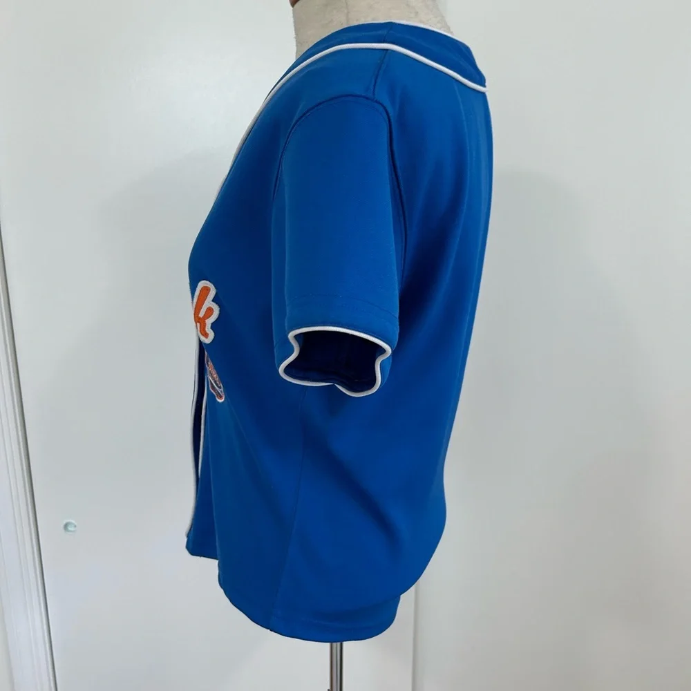 New York Mets Genuine Merchandise By Lady Slugger Jersey Blue/Orange/ White - Picture 7 of 9